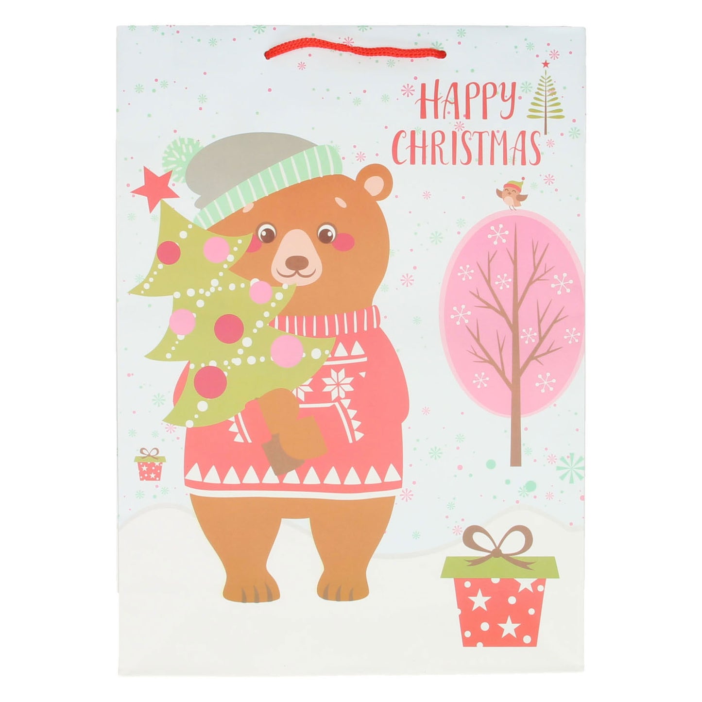 Geschenktüte Weihnachts Igel Igel, 34 cm