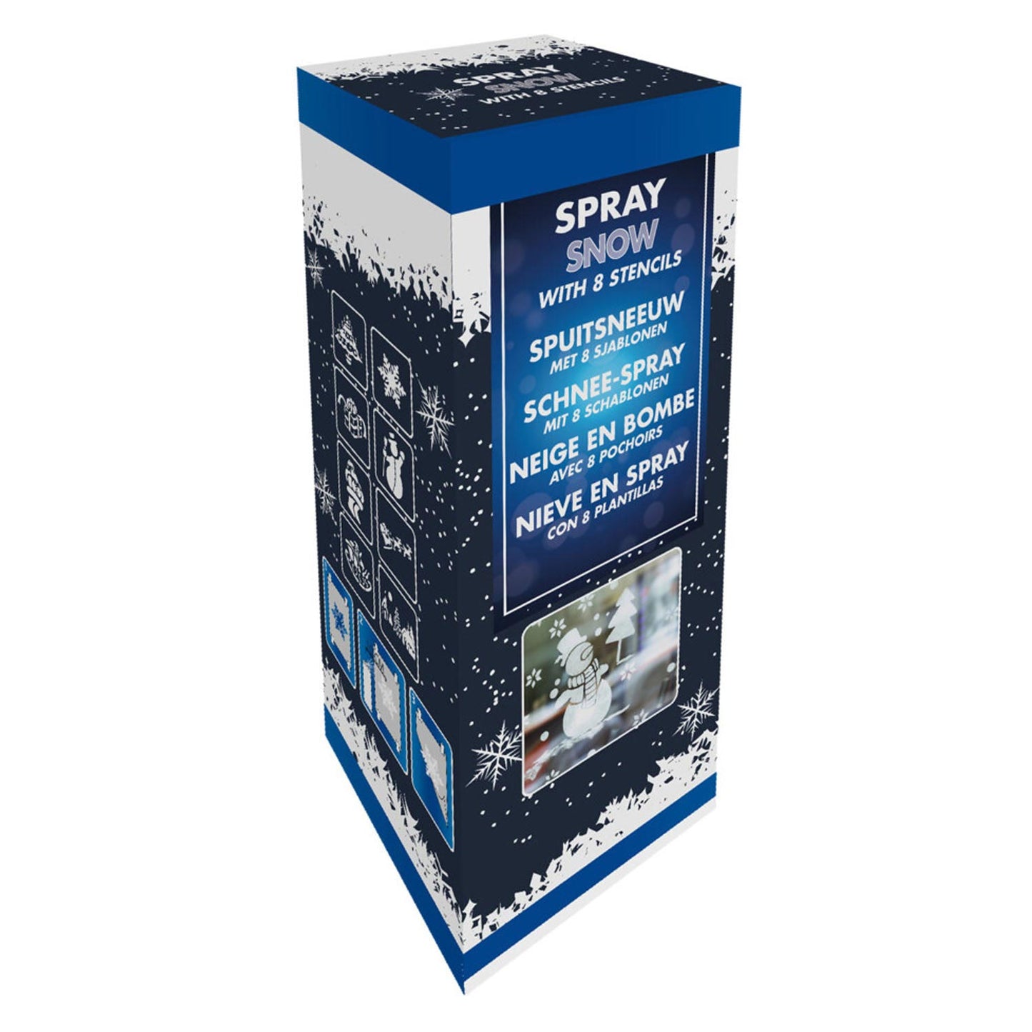 Künstlicher Schnee mit 8 Vorlagen, 150 ml