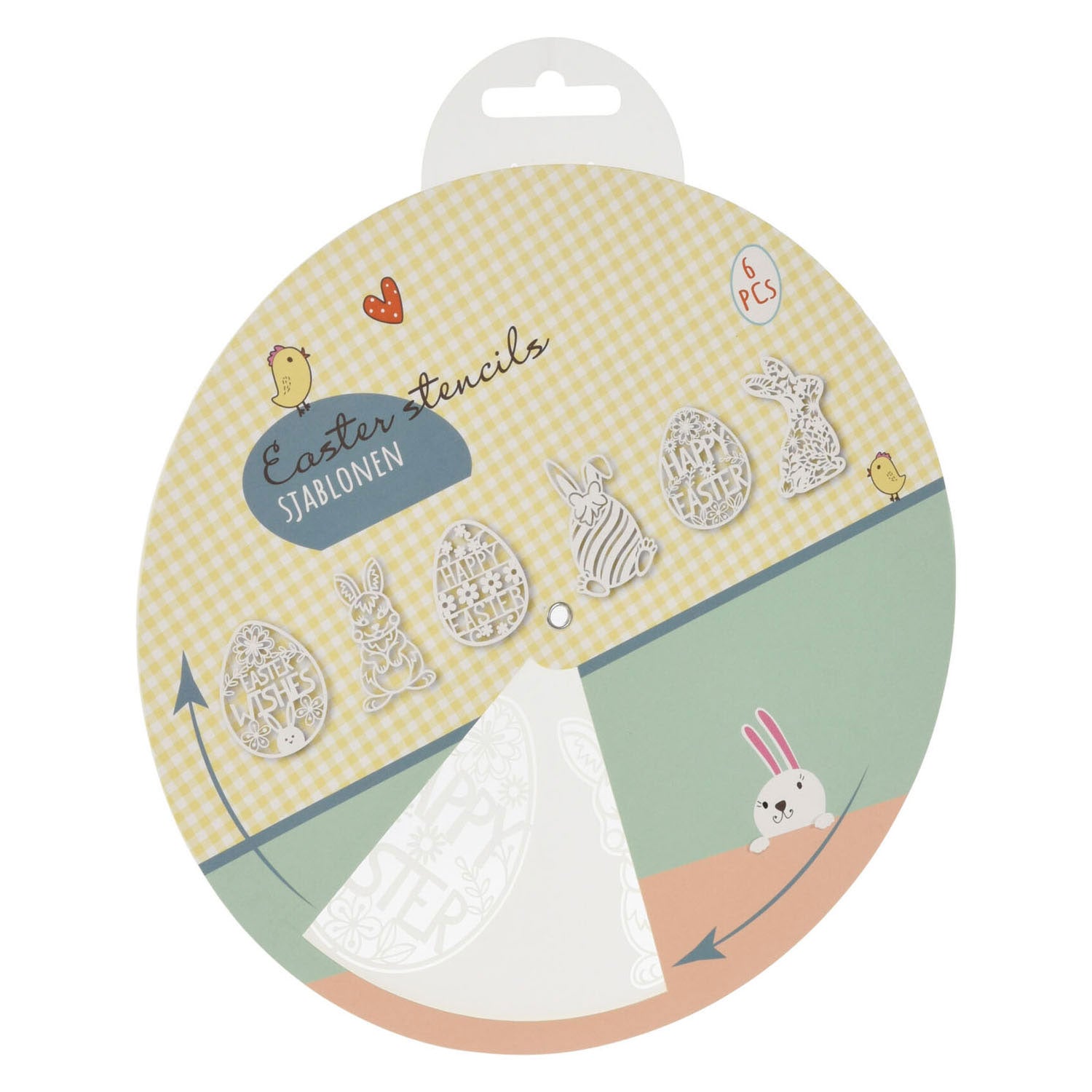 Sjabolon Set Ostern, 6 Designs