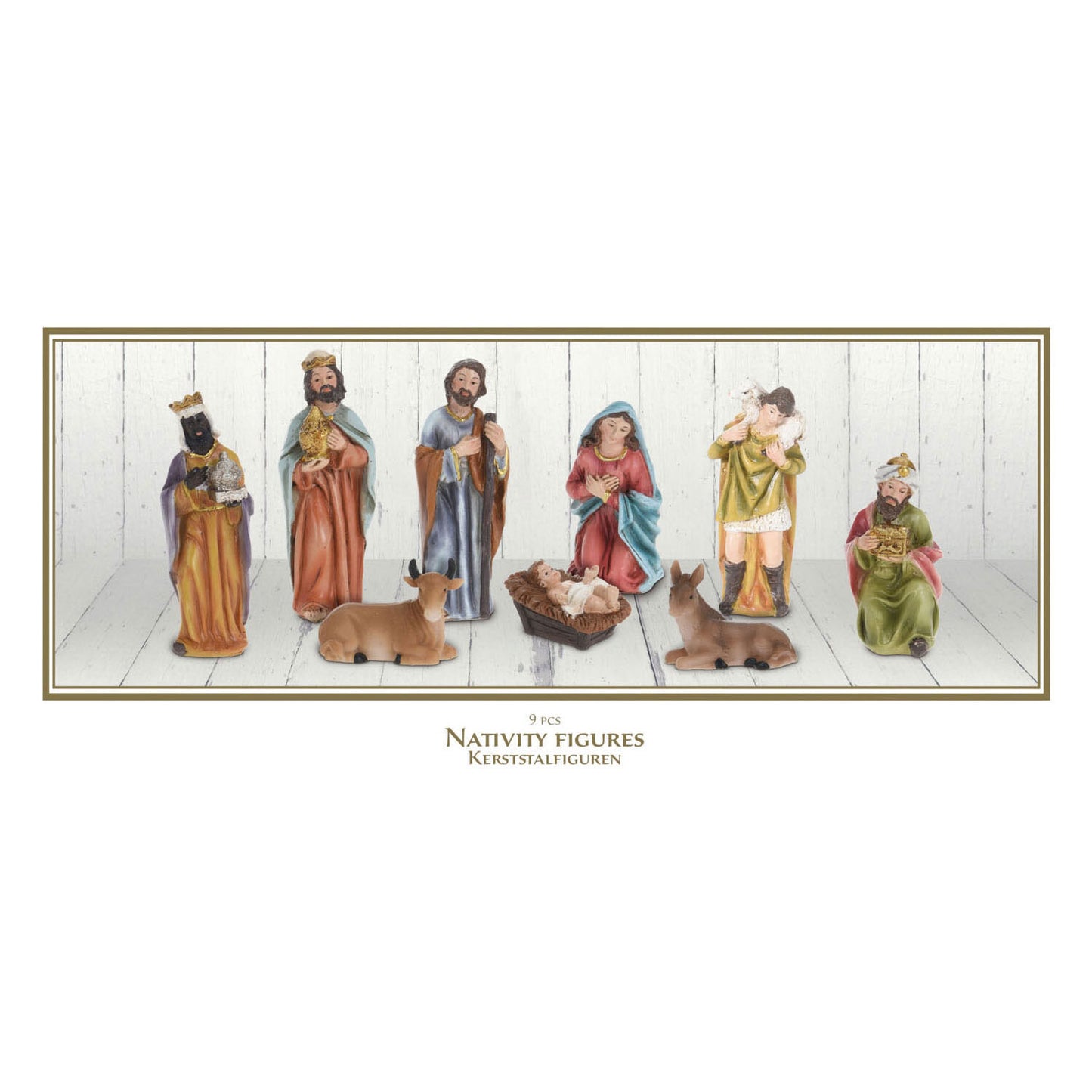 Krippenszenenfiguren, 9dlg.