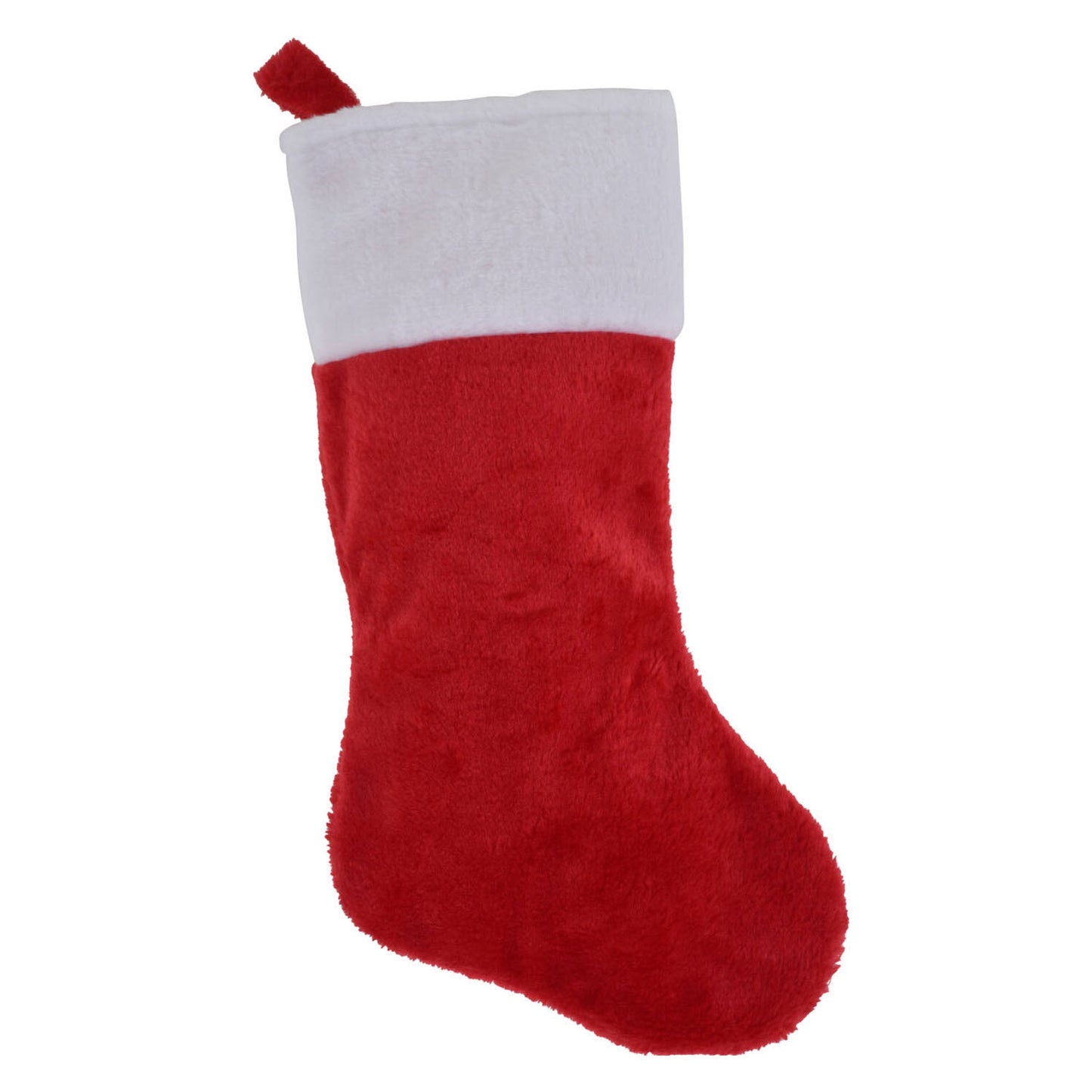 Weihnachtssocke Plüschrot, 43 cm