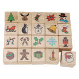 Holzstempel Set Weihnachten, 20dlg. - afbeelding 1