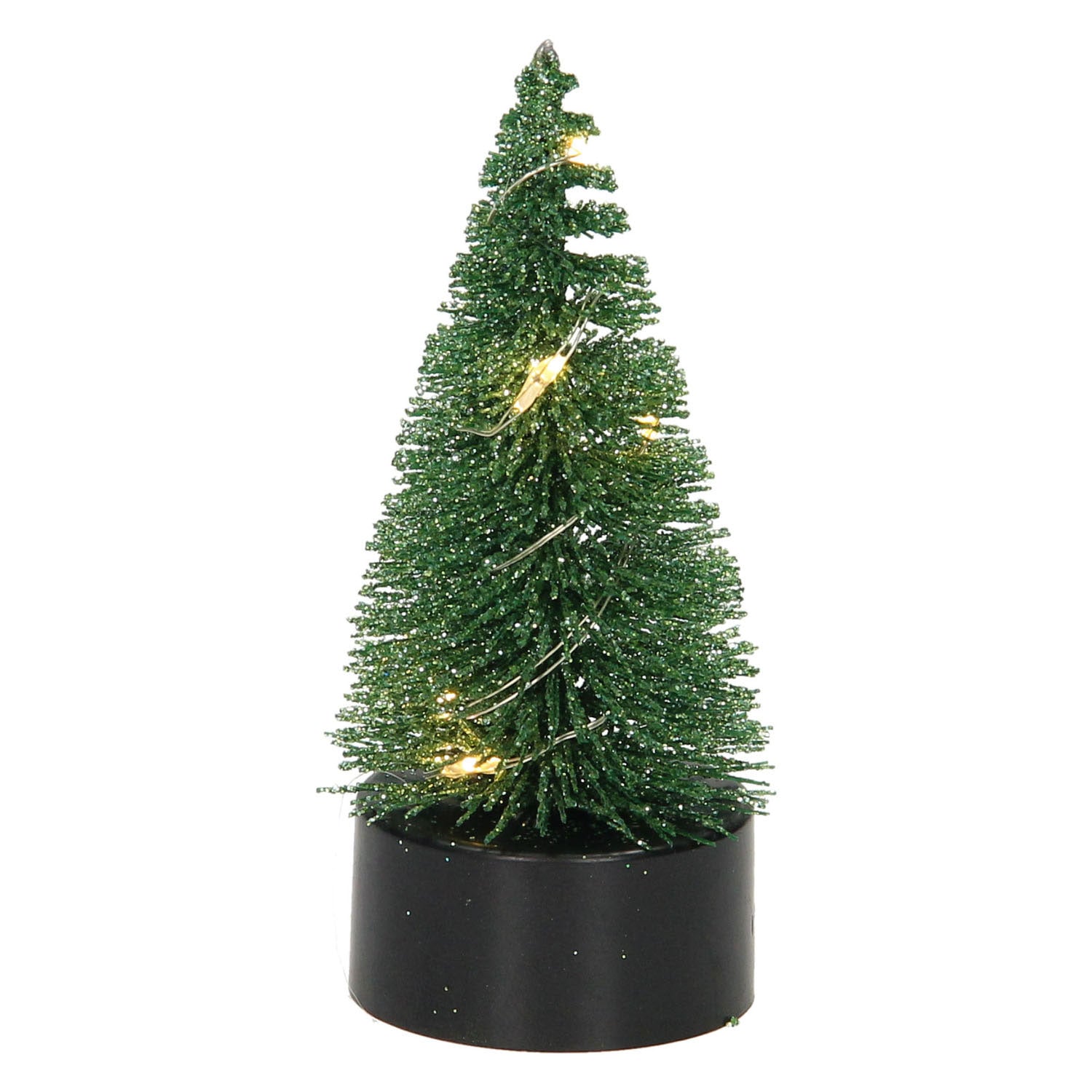 Weihnachtsbaumglitzer LED, 10 cm