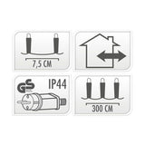 AußenlED -Beleuchtung 40 LED - warmes Weiß, 300 cm - afbeelding 4