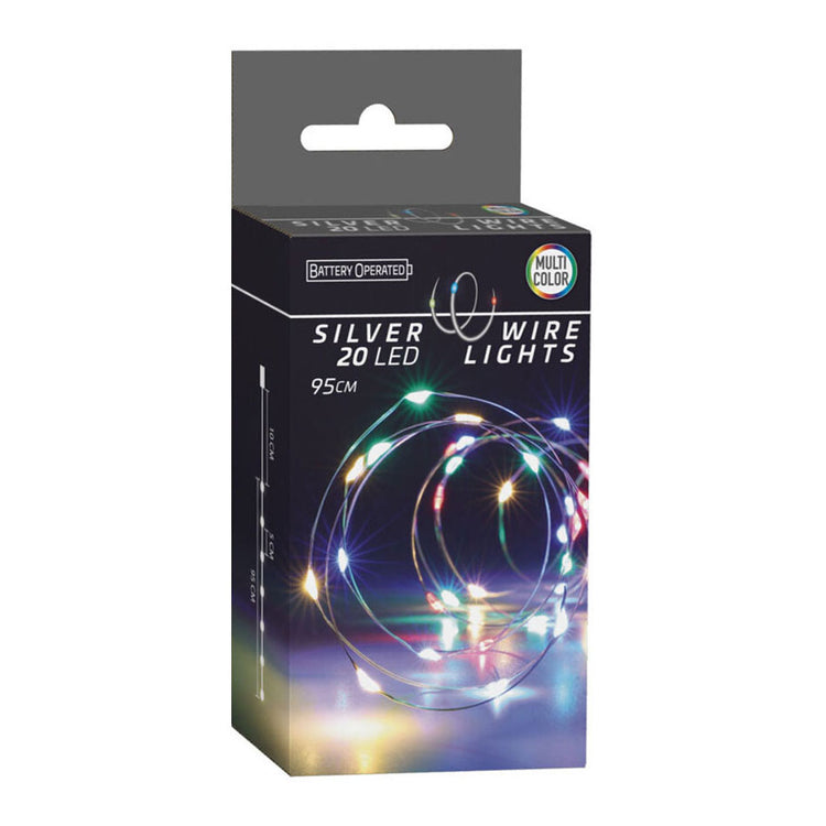 LED -Lichtkabel Silberfaden, 95 cm gefärbt