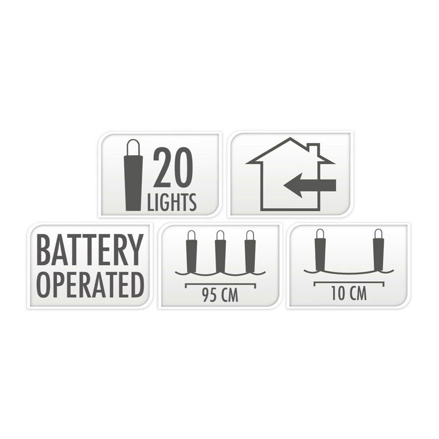 LED -Lichtkabel Silberfaden, 95 cm gefärbt