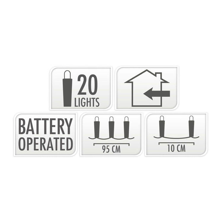 LED -Lichtkabel Silberfaden, 95 cm gefärbt