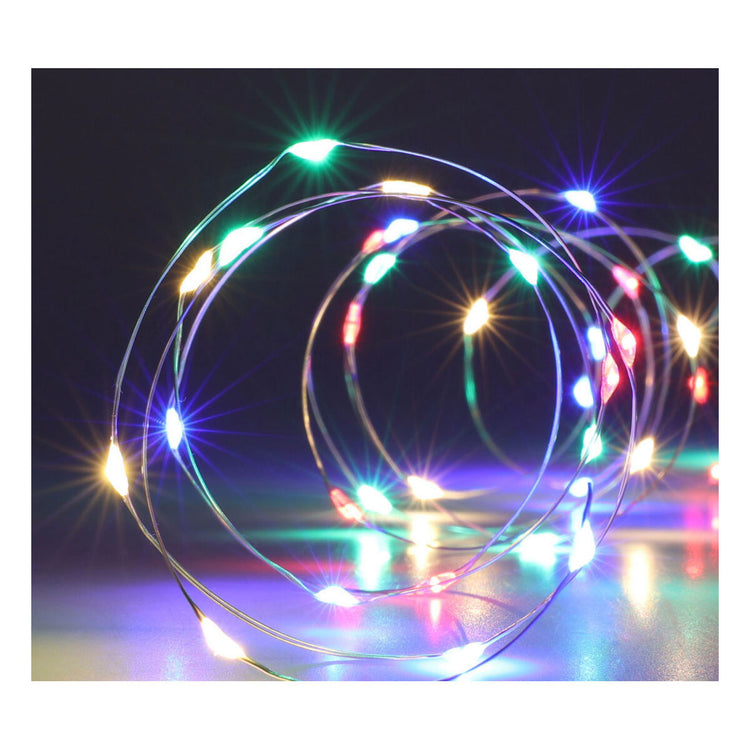 LED -Lichtkabel Silberfaden, 195 cm - gefärbt