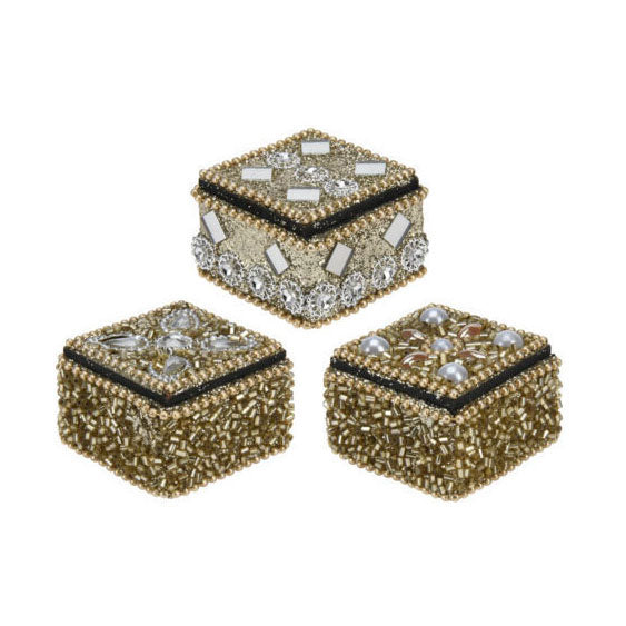 Box 4x3cm Gold, Set von 36