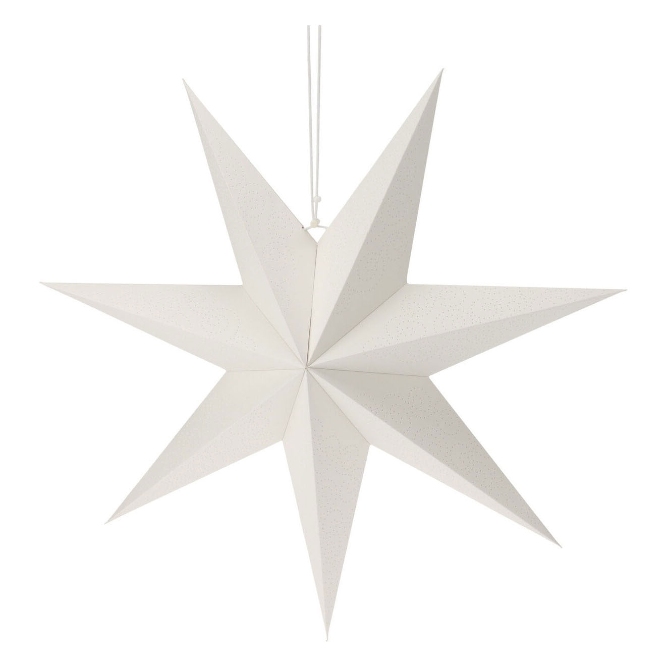 Sternpapier weiß, 60 cm