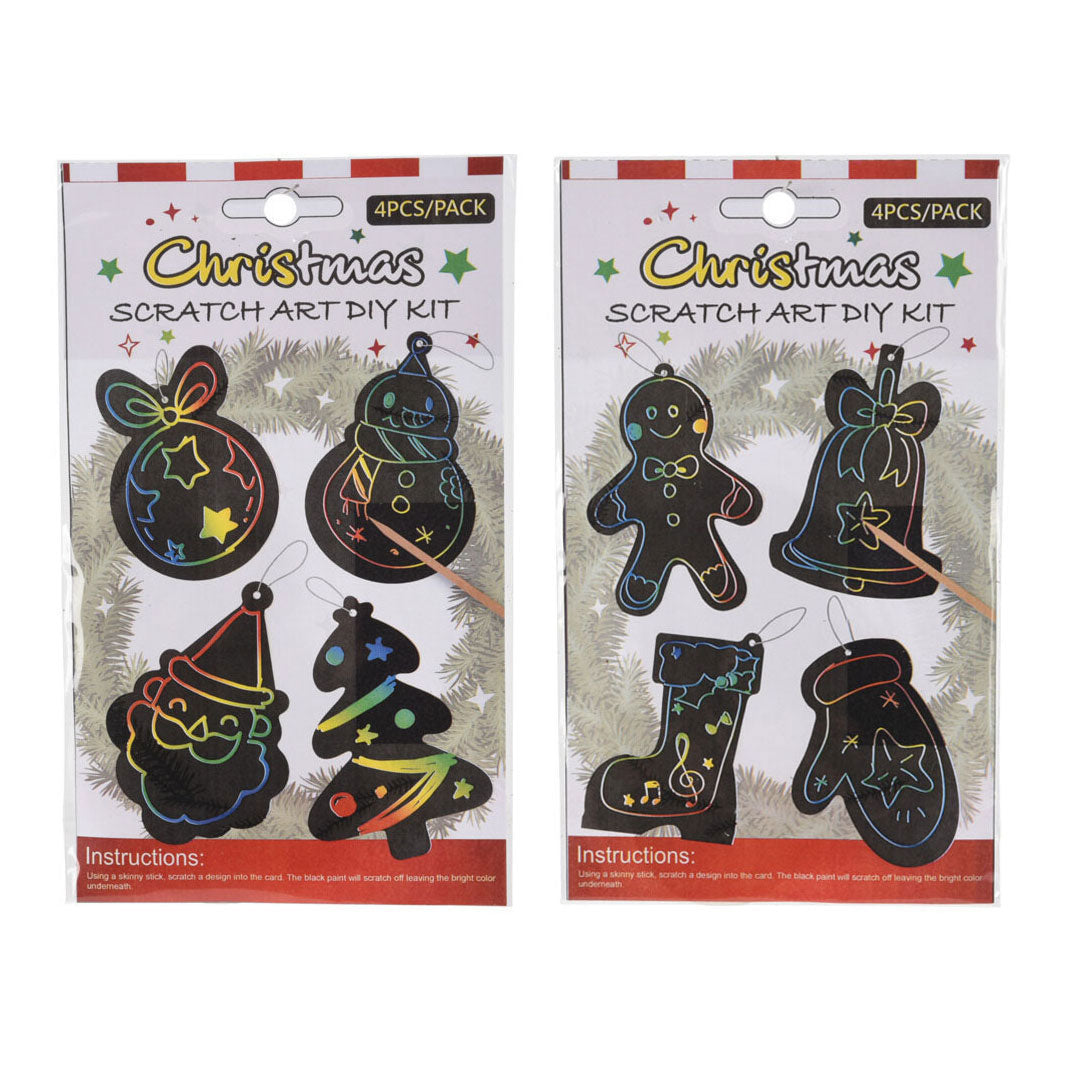 Kraskunst Christmas Hangers, 4st.