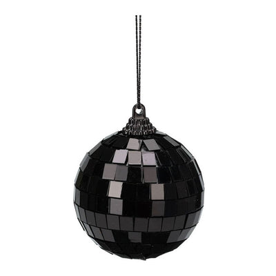 Schwarzes Weihnachtsbauer Spiegelbol, 12st.