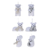 Weihnachtsanhänger Snow Animal 11x7cm, 24 Set von 24