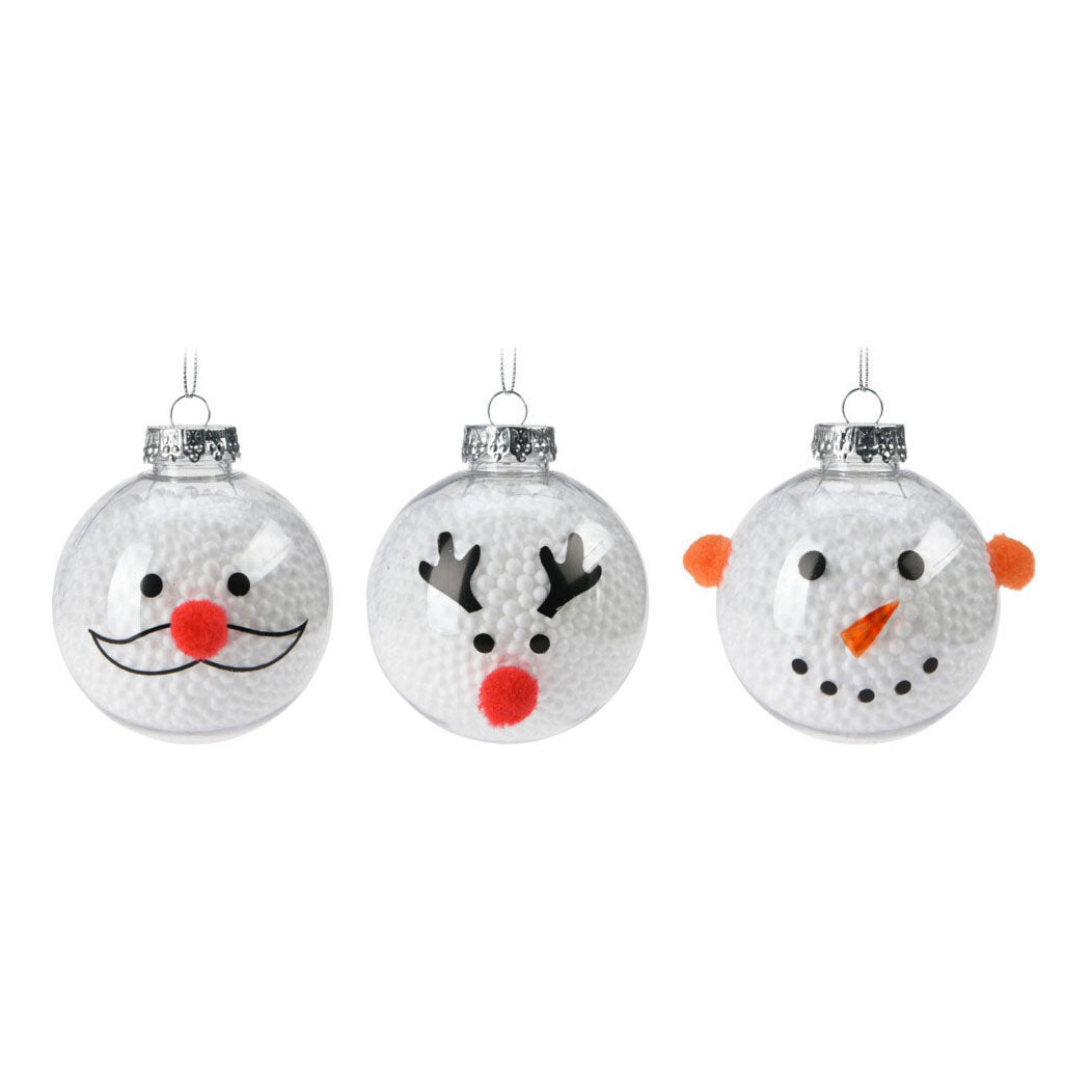 Weihnachten Bauer Snowman 8cm, 12 Stücke