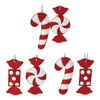 Weihnachtsbügel fühlte Süßigkeiten, 12 Set von 12