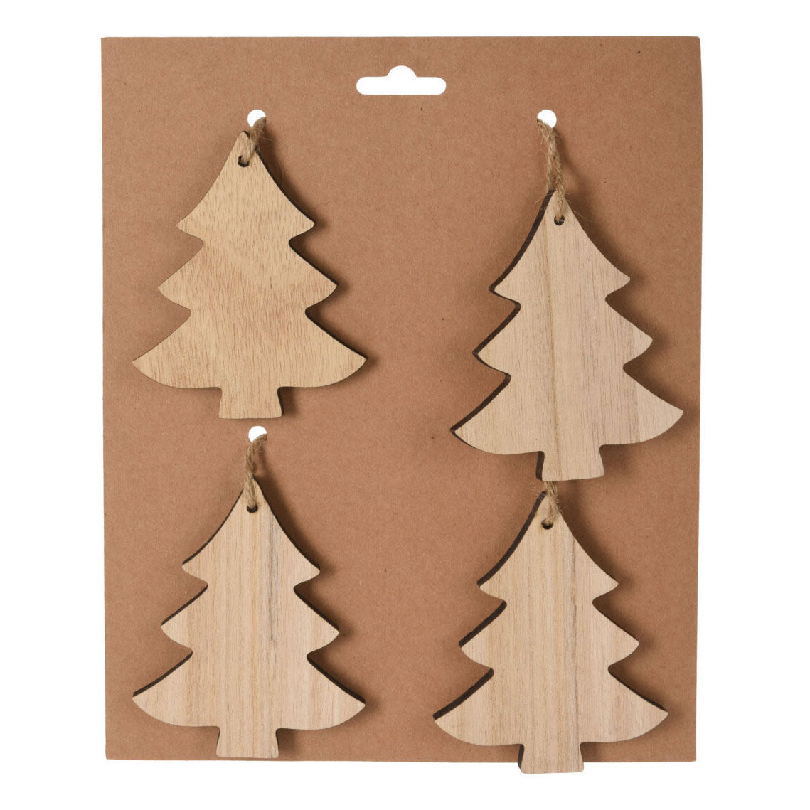 Weihnachtsbügel Natur, 4 -Set von 4