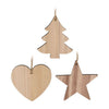 Weihnachtsbügel Natur, 4 -Set von 4