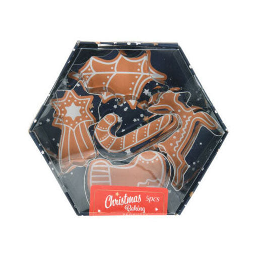 Richtige Form Set Weihnachten Edelstahl, 5dlg.