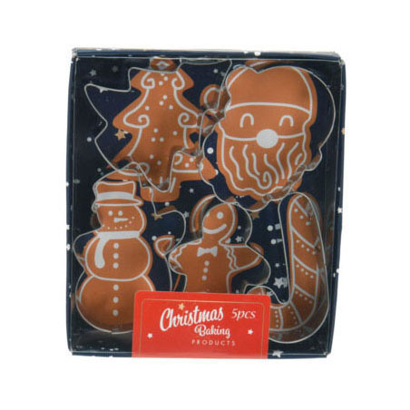 Richtige Form Set Weihnachten Edelstahl, 5dlg.