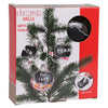 Transparente Weihnachtsbälle mit Kreideetiketten, 5st.
