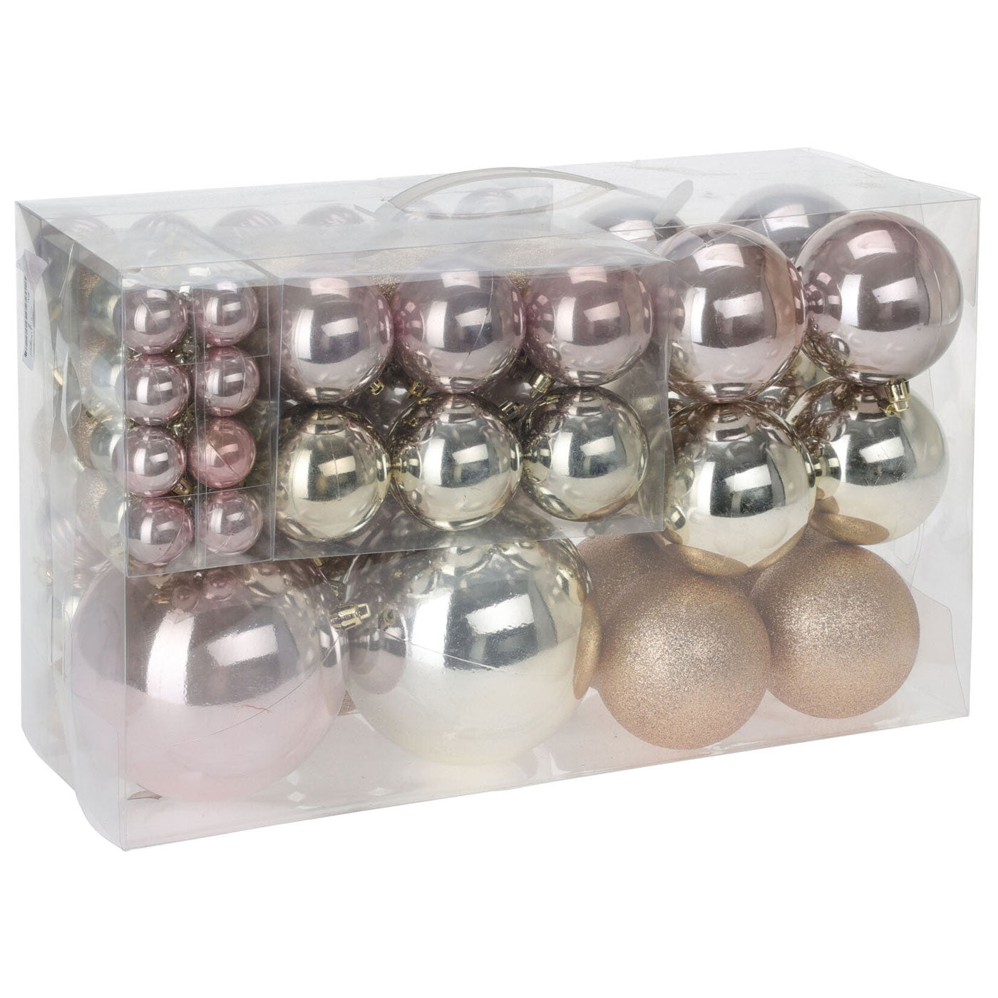 Weihnachtskugeln 'Pretty' RoseGoud Set, 94DLG.