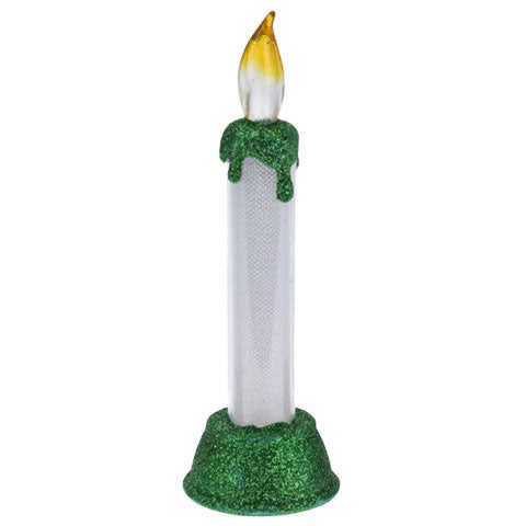 Led Candle mit Weihnachtslitter, 15 cm.