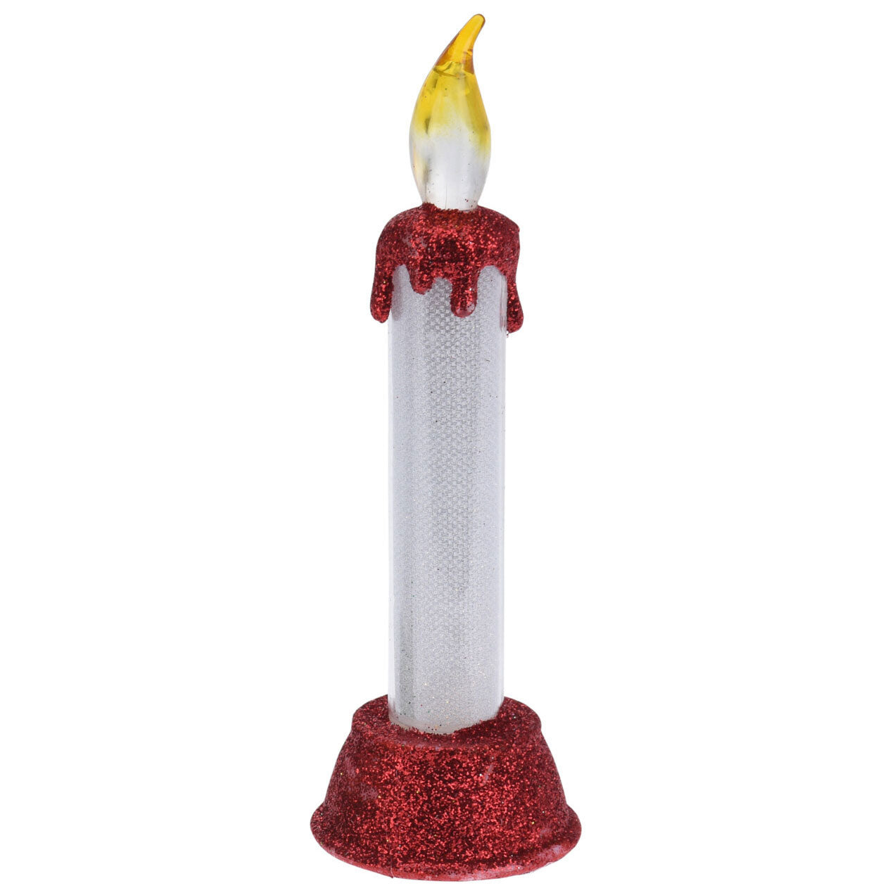 Led Candle mit Weihnachtslitter, 15 cm.