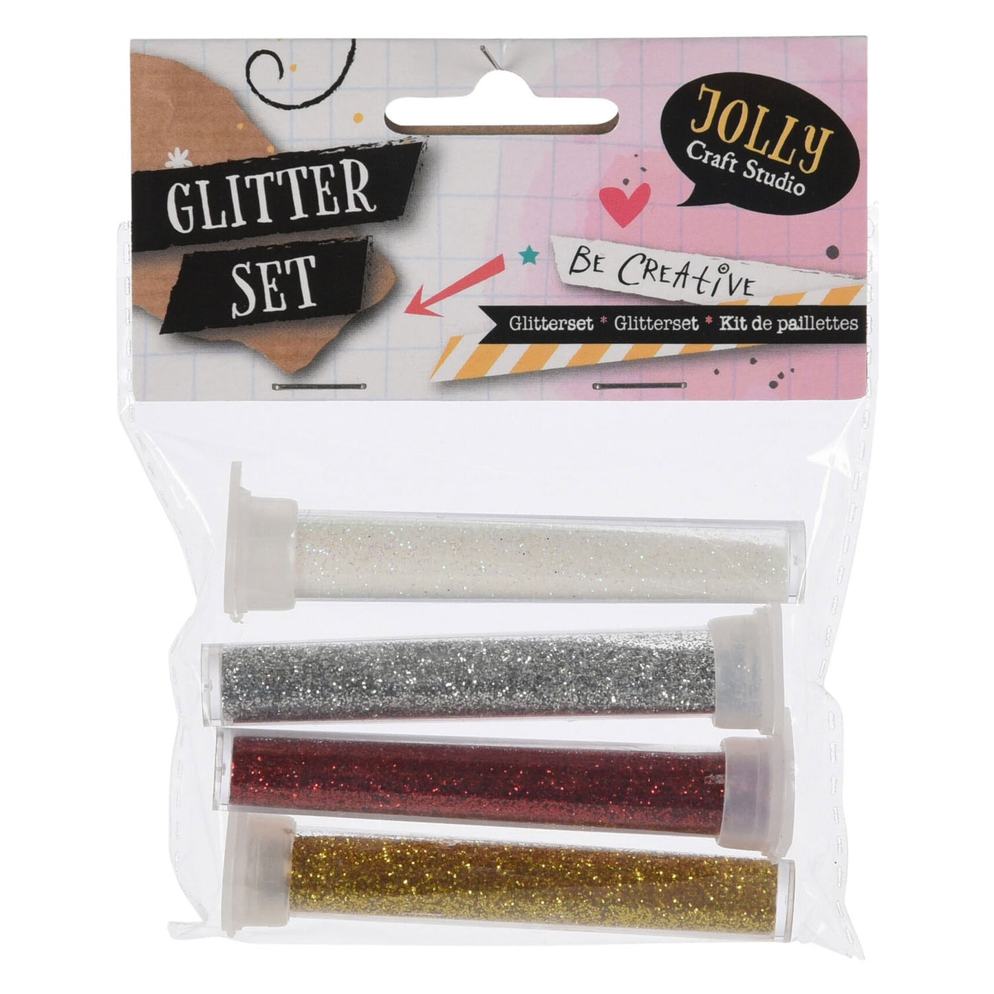 Glitzer in Rohr, 4st.