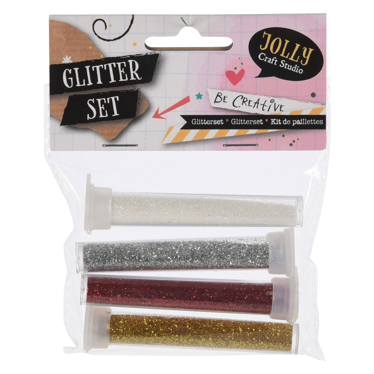 Glitzer in Rohr, 4st.