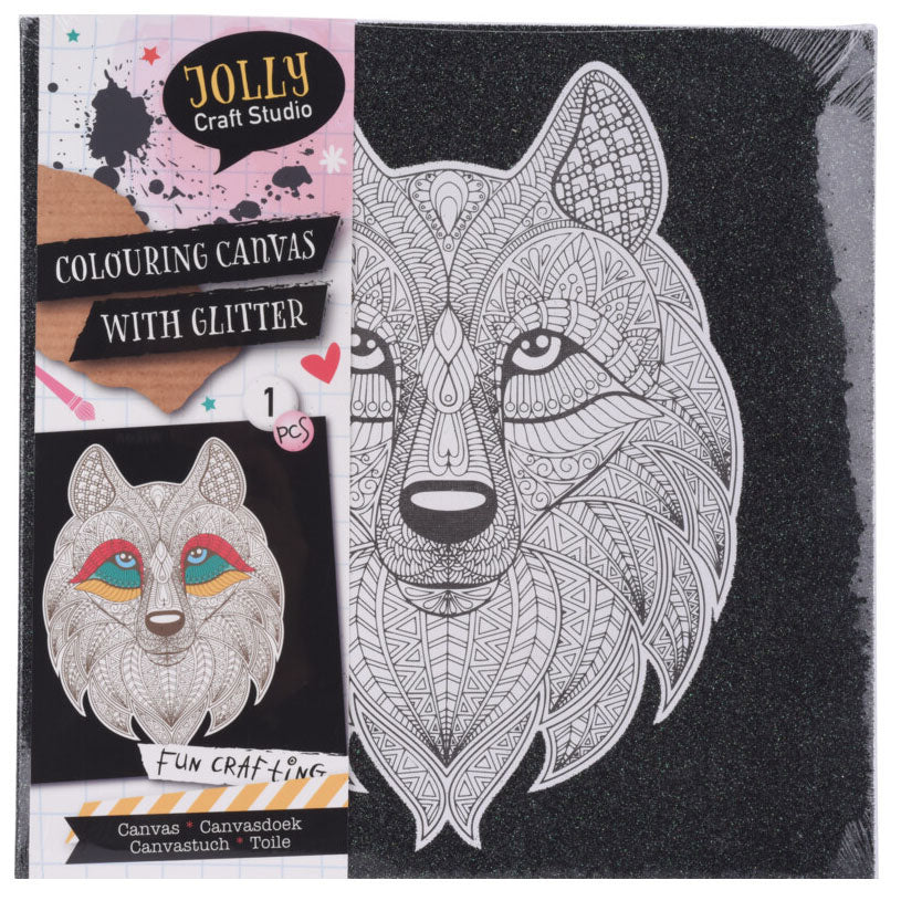 Leinwandglitter mit Druck