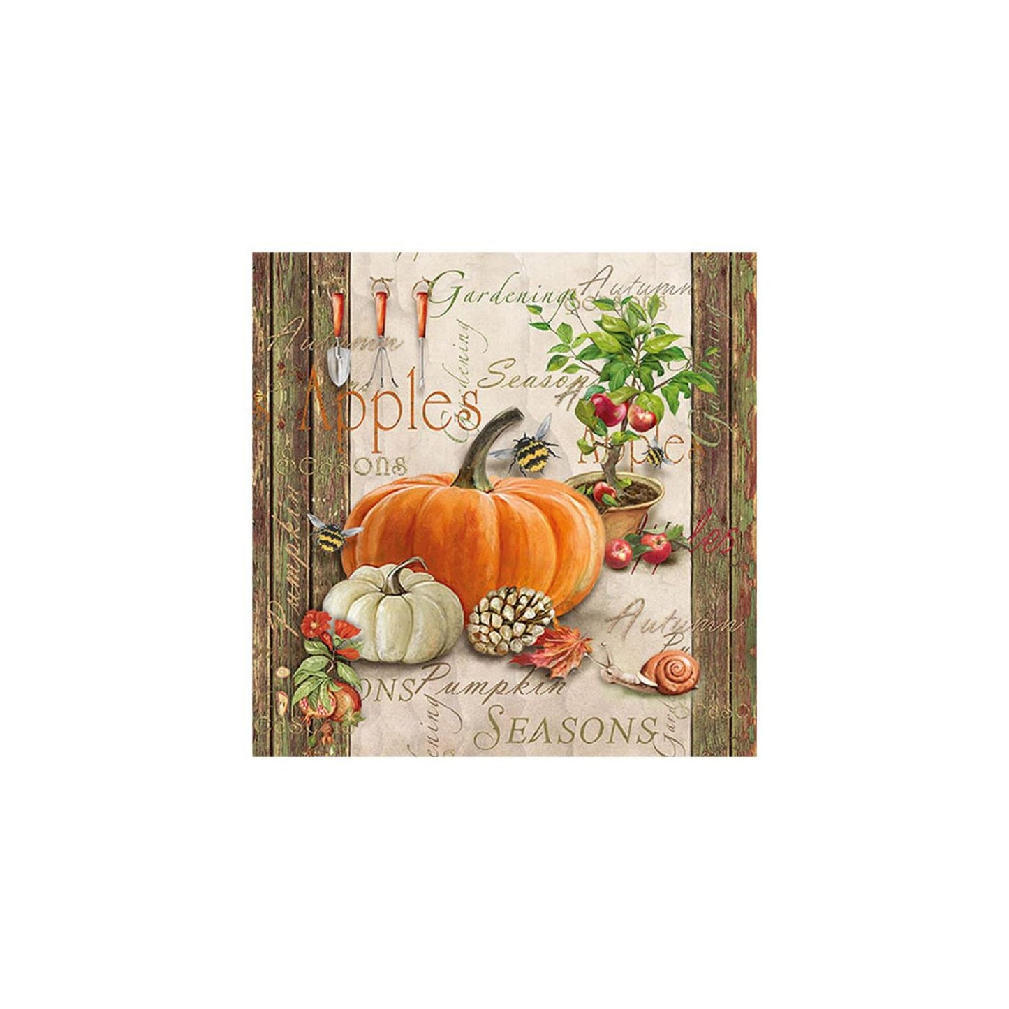 Ambiente Servietten Herbstgartenarbeit 33cm