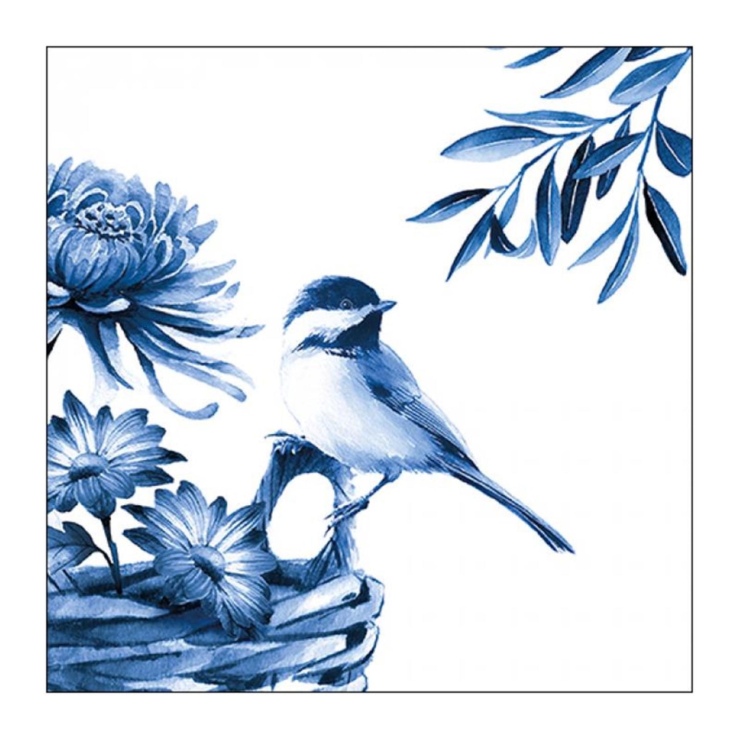 Ambiente Servietten blauer Vogel 33x33cm