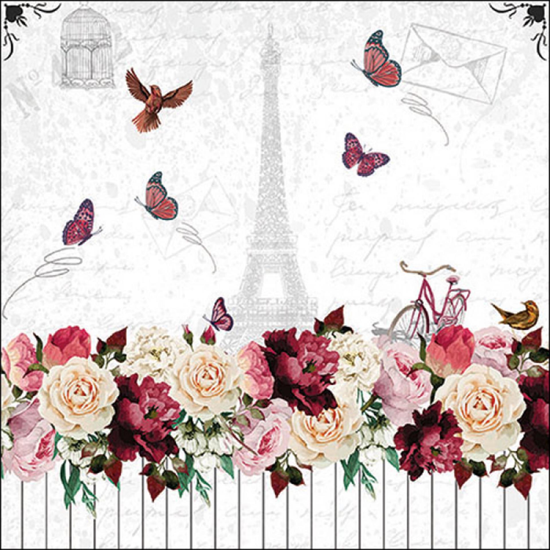 Ambiente Servietten romantisch Paris 33cm