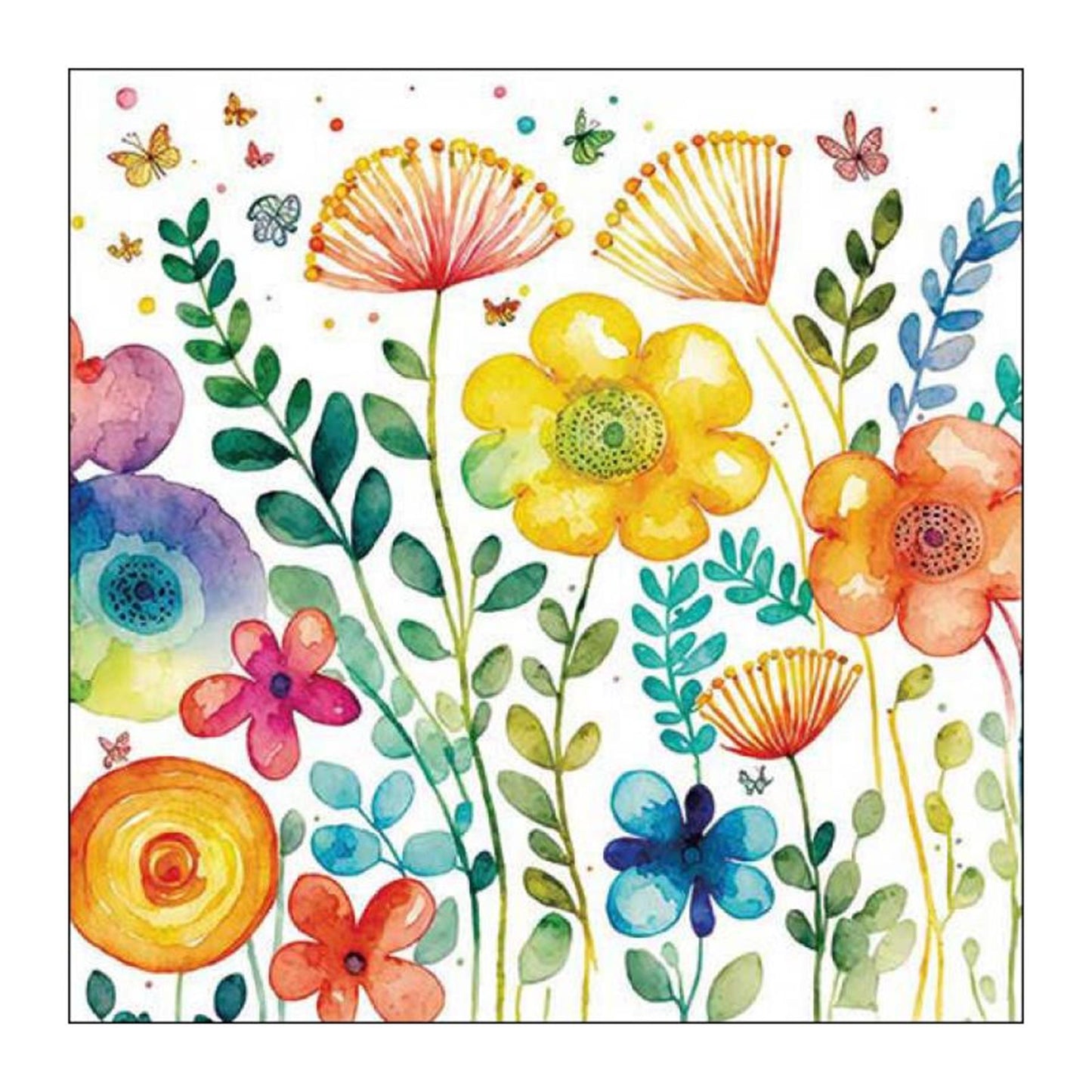 Ambiente Serviette 25 leuchtendes Frühlingsweiß