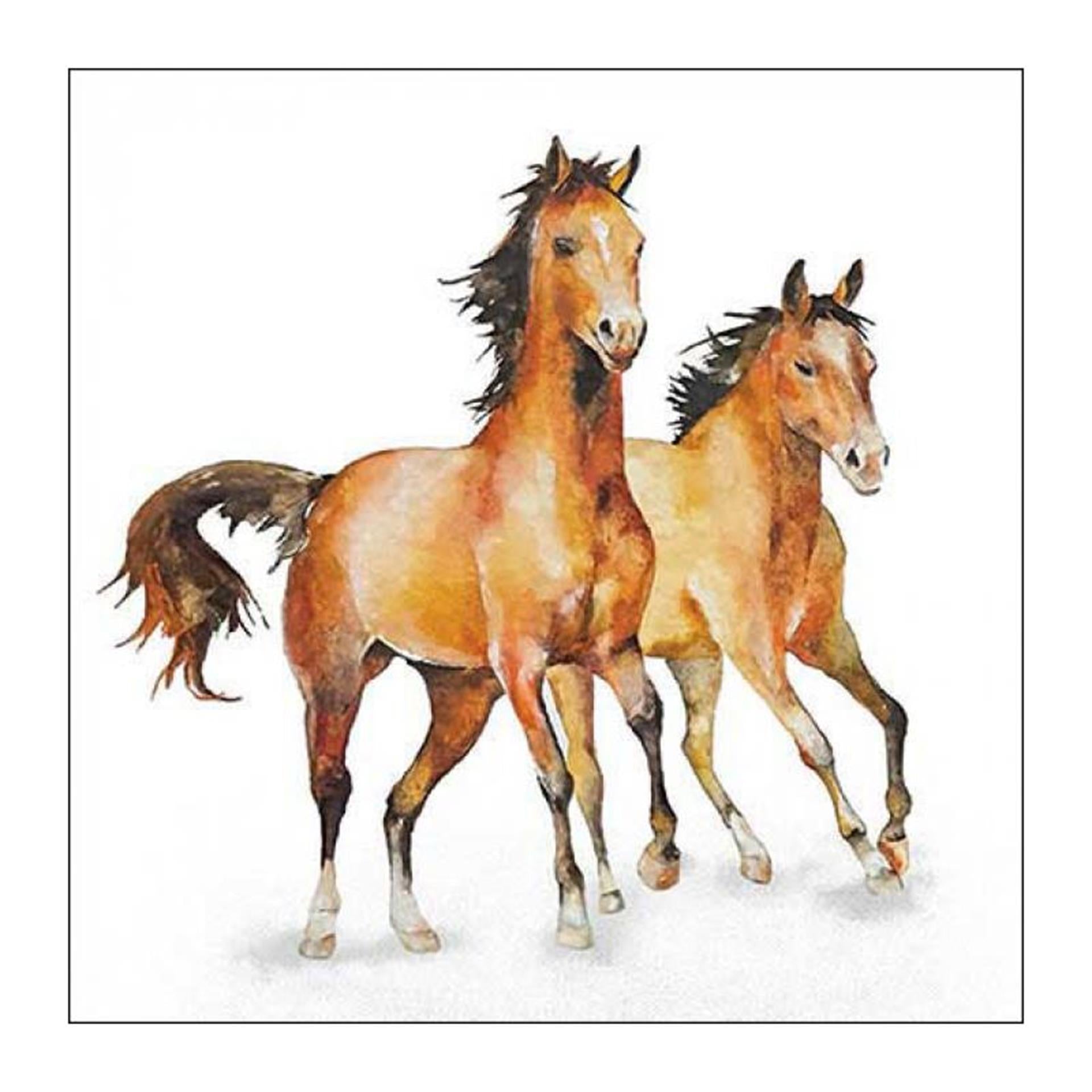 Ambiente Serviette 33 Wildpferde