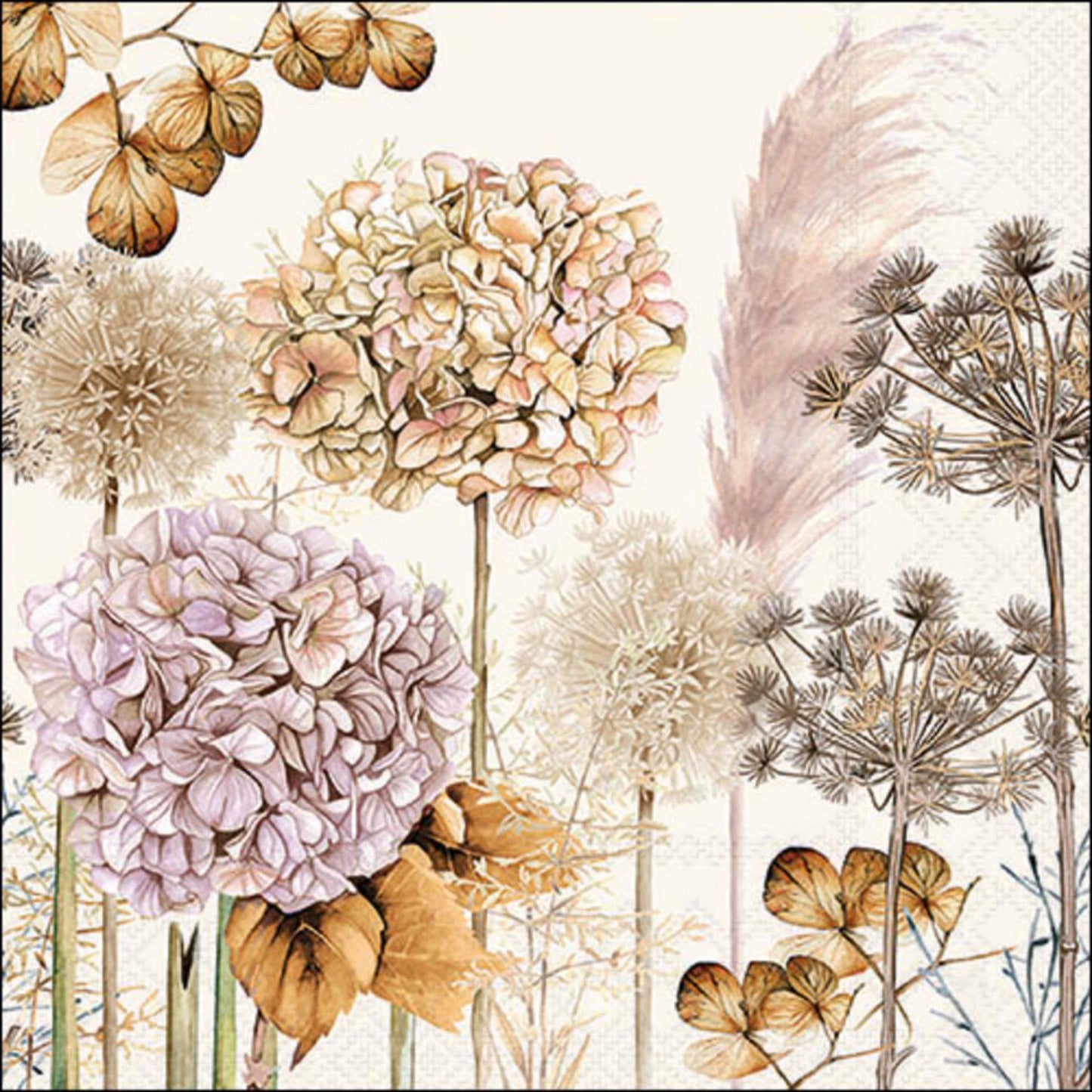 Ambiente Servietten 33cm Trockenblumen