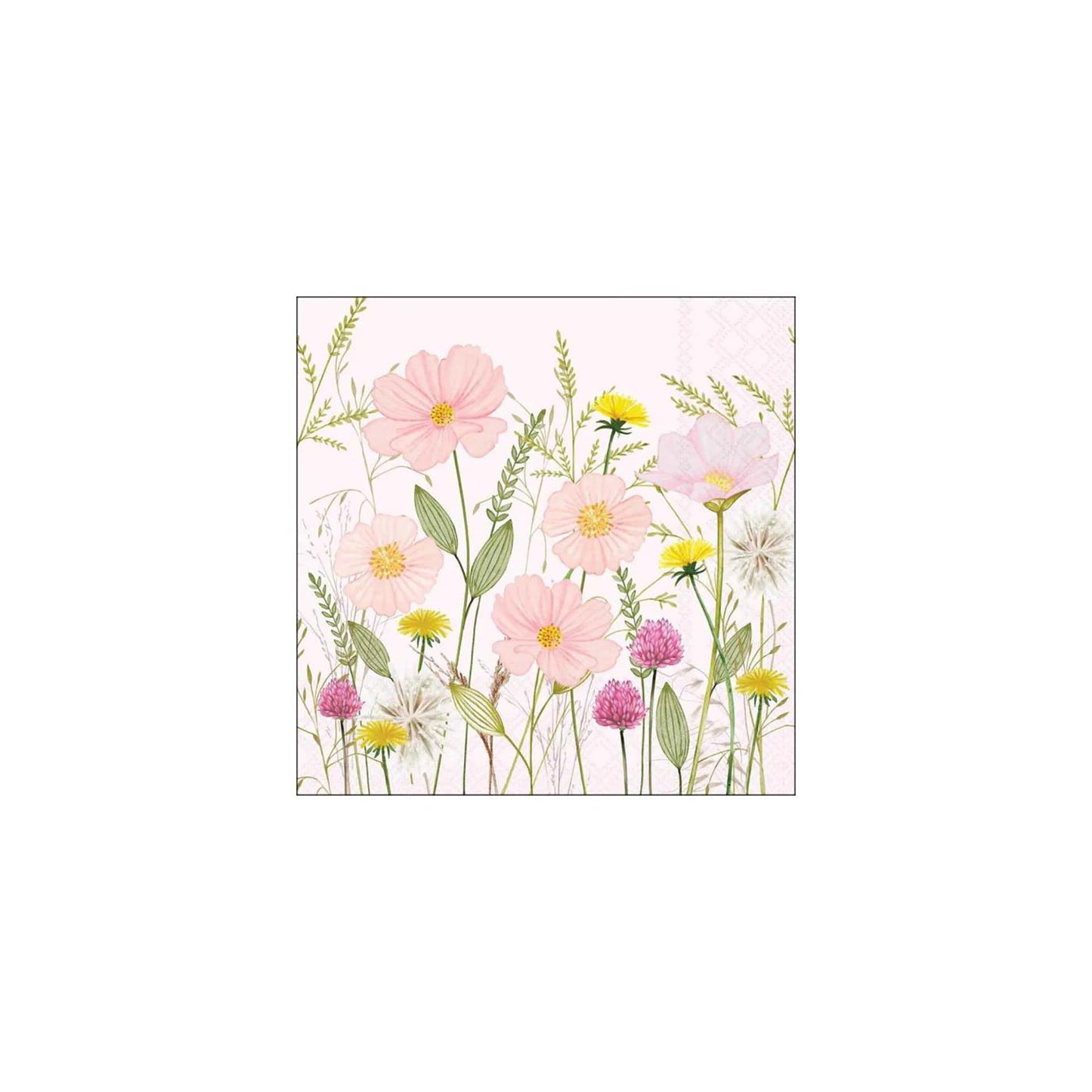 Ambiente Servietten 33cm Pastellblumen rosa