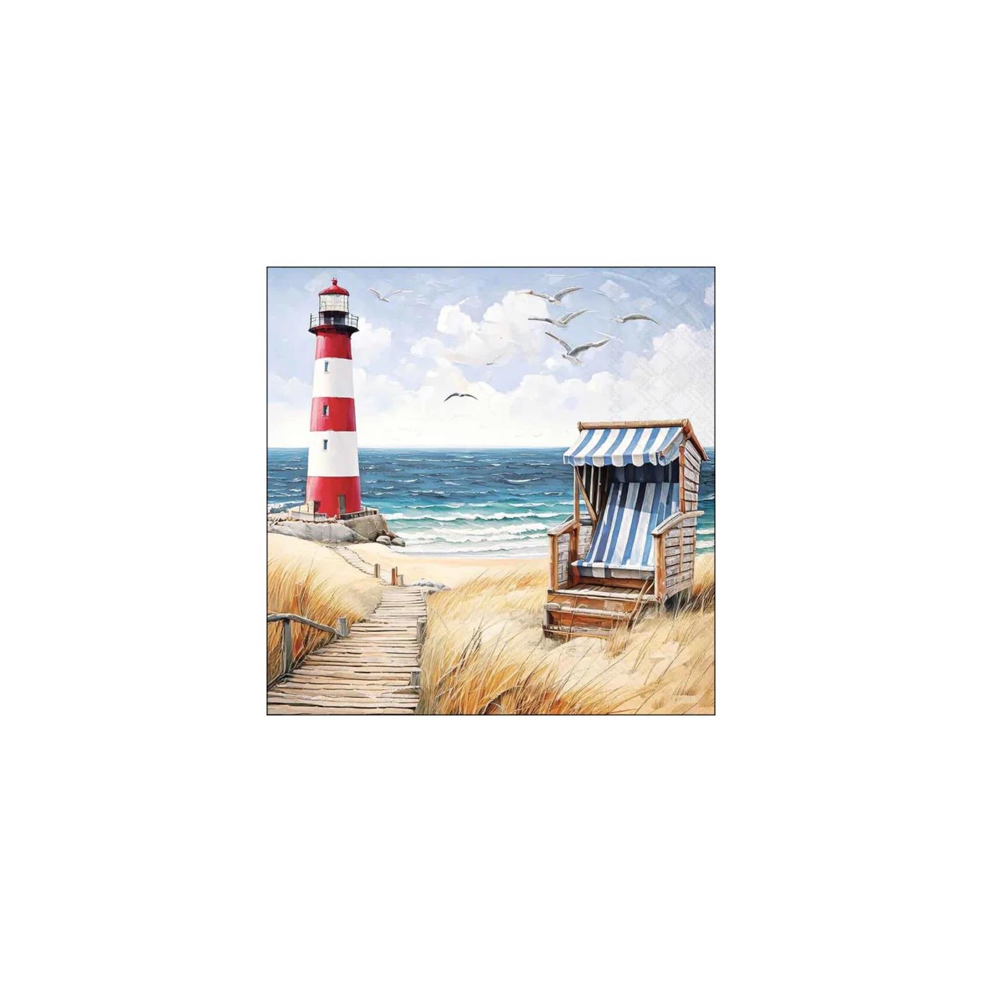 Ambiente Servietten 33cm Strandspaziergang