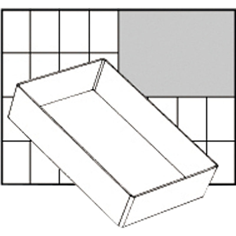 Raaco -Schüssel mit kleinem Material 109x157x47mm
