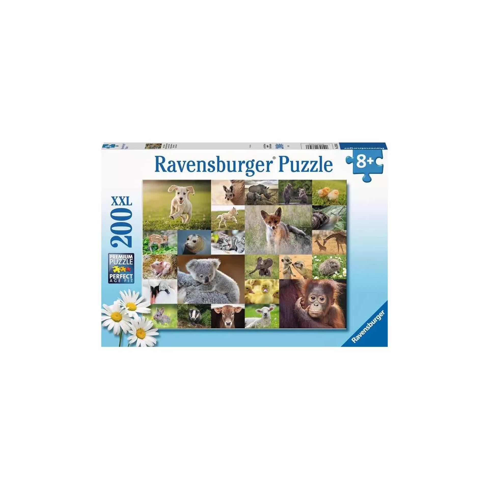 Ravensburger Puzzle niedliche Tierbabys, 200st. Xxl