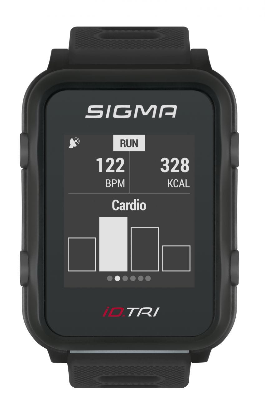 Sportuhr Sigma iD.TRI Schwarz Basic