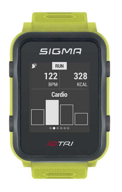 Sigma id.tri Neon Green Basic ZS Harts GPS ACTI ANT + BLE + Sensorset