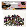 Perle -Set Metallic Letters, 15 Gramm pro Tasche