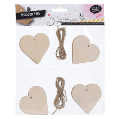 Etiketten Holz, 8st.