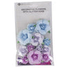 Papierblumen mit Glitzer