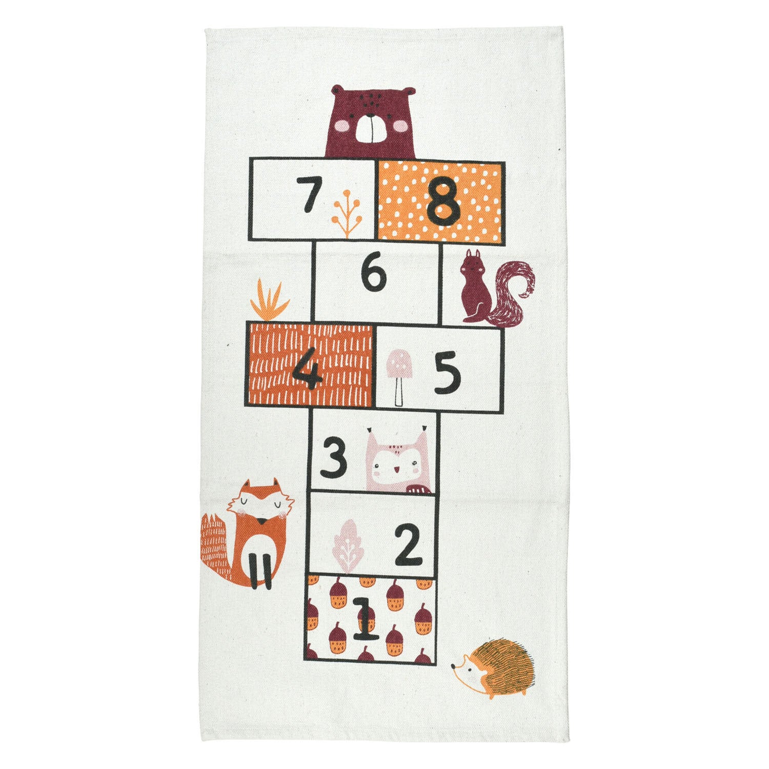 Teppich Hick -Waldtiere, 70x140 cm