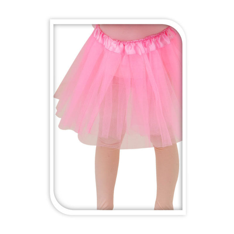 Prinzessinrock rosa Polyester mit Gummiband