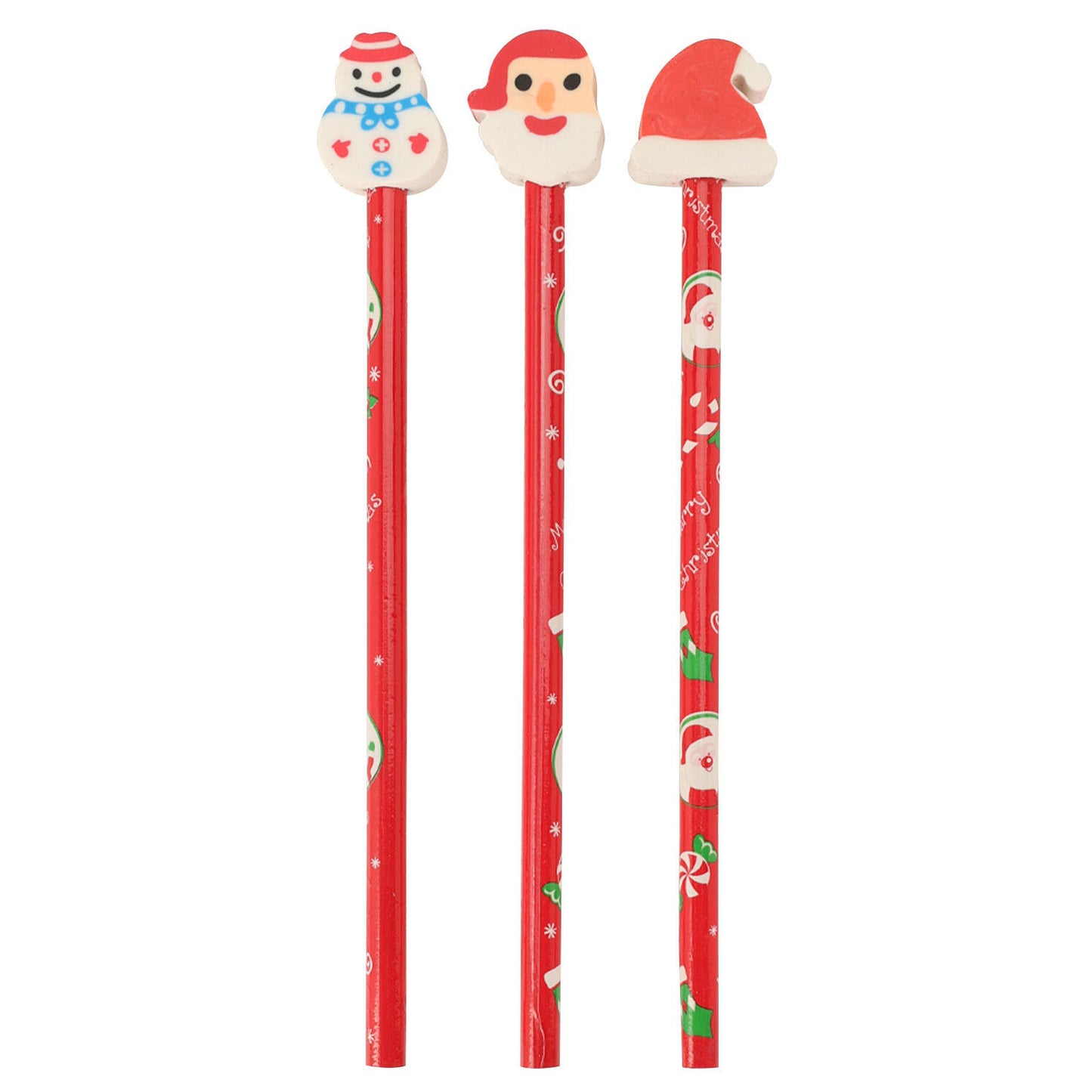 Bleistift mit Kaugummi Weihnachten, 3st.