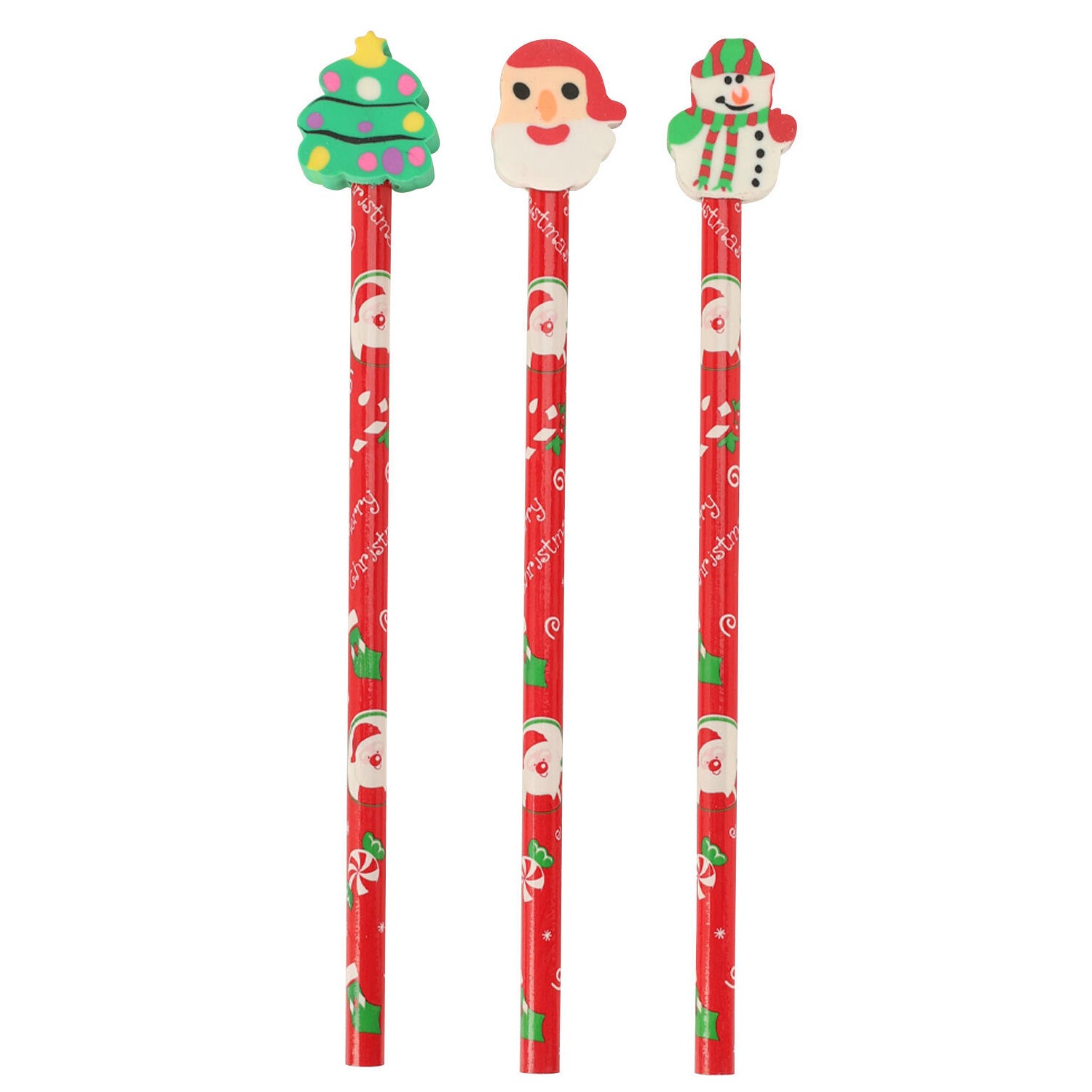 Bleistift mit Kaugummi Weihnachten, 3st.