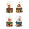 Gemütlicher Wasserkugel mit Santa mit LED, 4, 5 cm